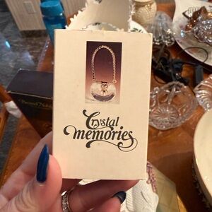 Clear Crystal Purse Ornament - Unbranded